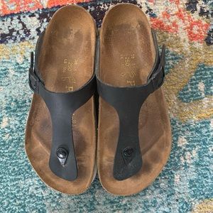 Papillon by Birkenstock Gizeh Platform Blk/Wht